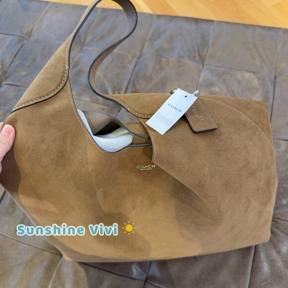 NWT Coach Brooklyn Hobo Shoulder Bag 39 Suede Grain Leather CW636 CW636 - Picture 2 of 11